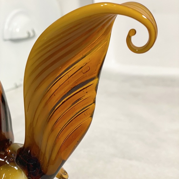Vintage Murano Hand Blown Glass Rooster Art Figurine - Picture 5 of 13